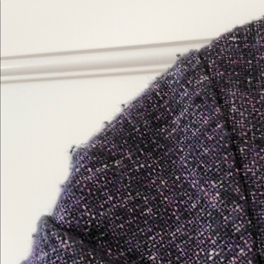 Nanette Lepore Day Dream Tweed Dress In Plum - Picture 8 of 8